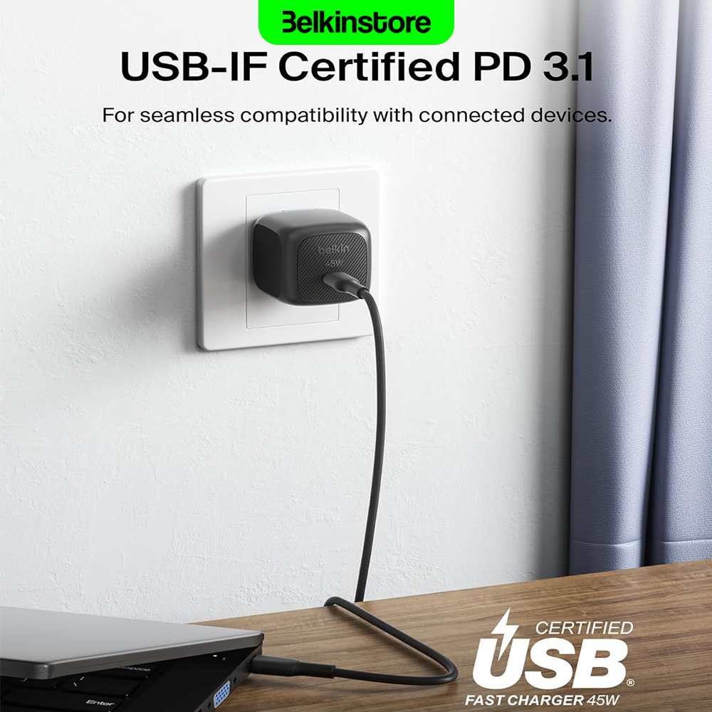 آداپتور 45وات Belkin / USB C